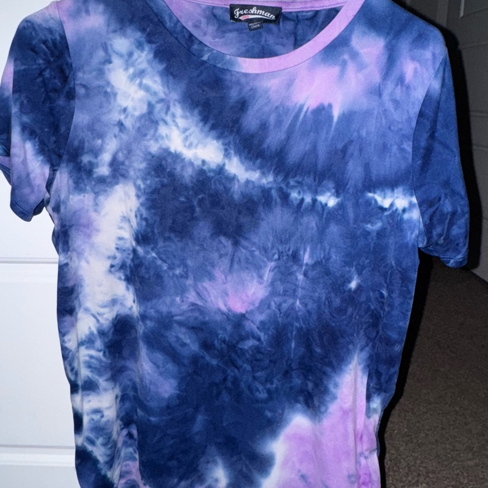Freshman Tie-Dye Shirt in Blue and Purple